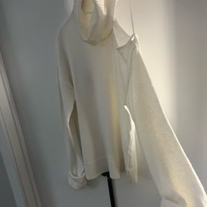 1.STATE Cutout Shoulder Turtleneck Sweater
